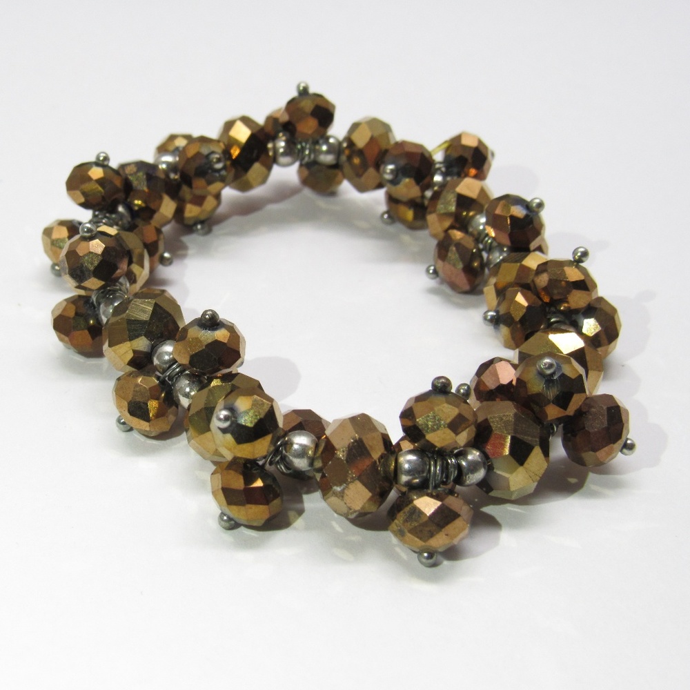 Vintage Crystal Bracelet Cooper color